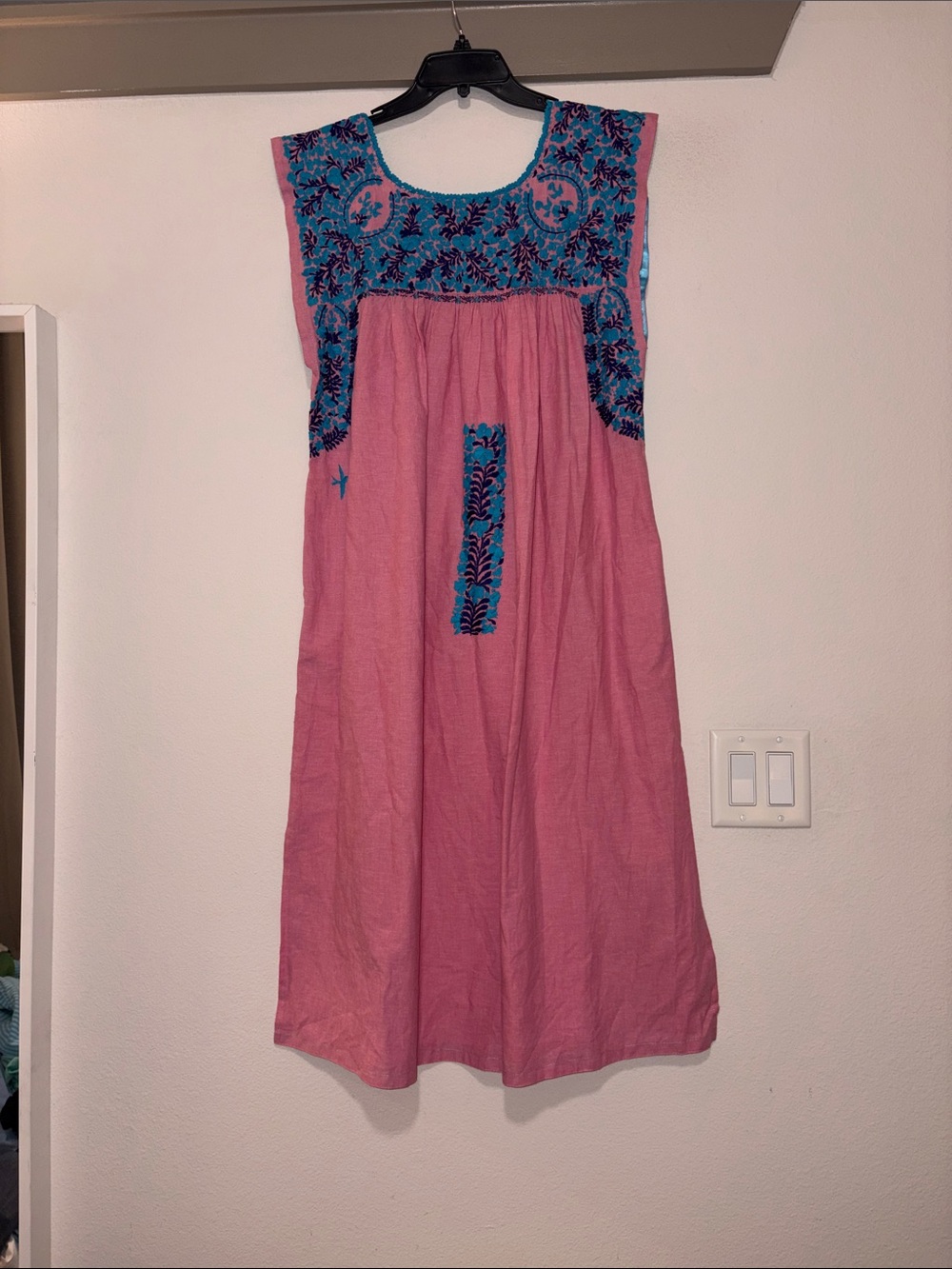 Mi Golondrina Flores Midi Dress SZ XL EUC